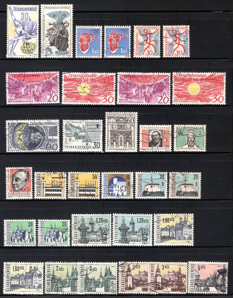 TSJECHOSLOWAKIJE Jaar 1964-1965 gestempeld, Verzenden, Overige landen, Gestempeld
