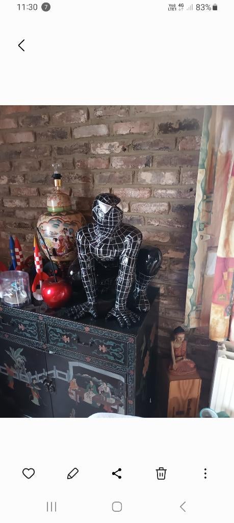 statue resine divers spiderman et visages, Envoi