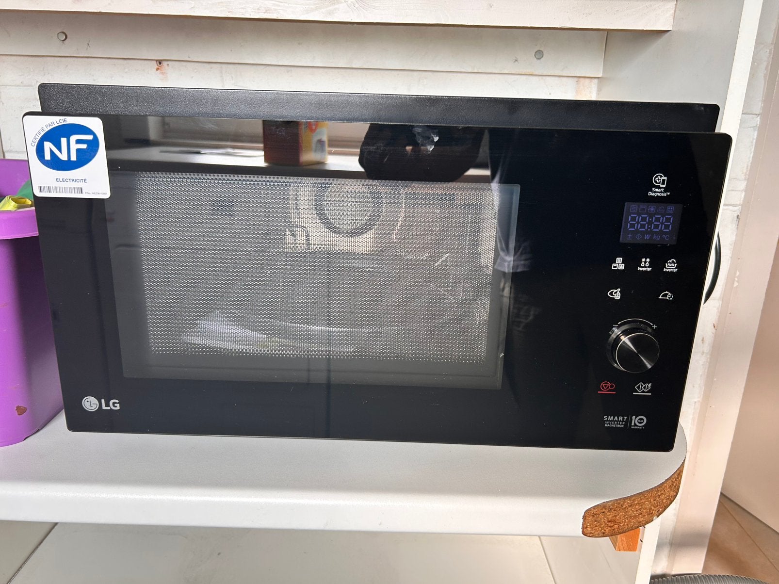 LG MJ3965BIB, Elektronische apparatuur, Ophalen of Verzenden, Zo goed als nieuw, Grill