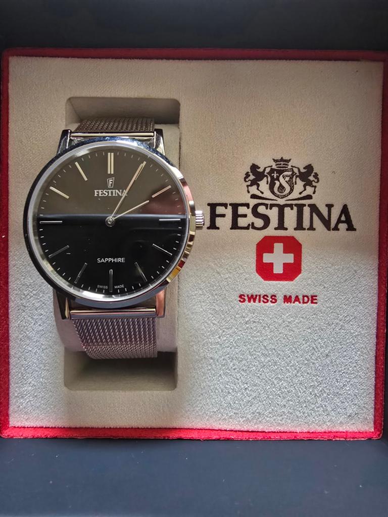 Horloge Festina model F20014, uniseks, ongebruikt, Ophalen of Verzenden, Staal, Staal