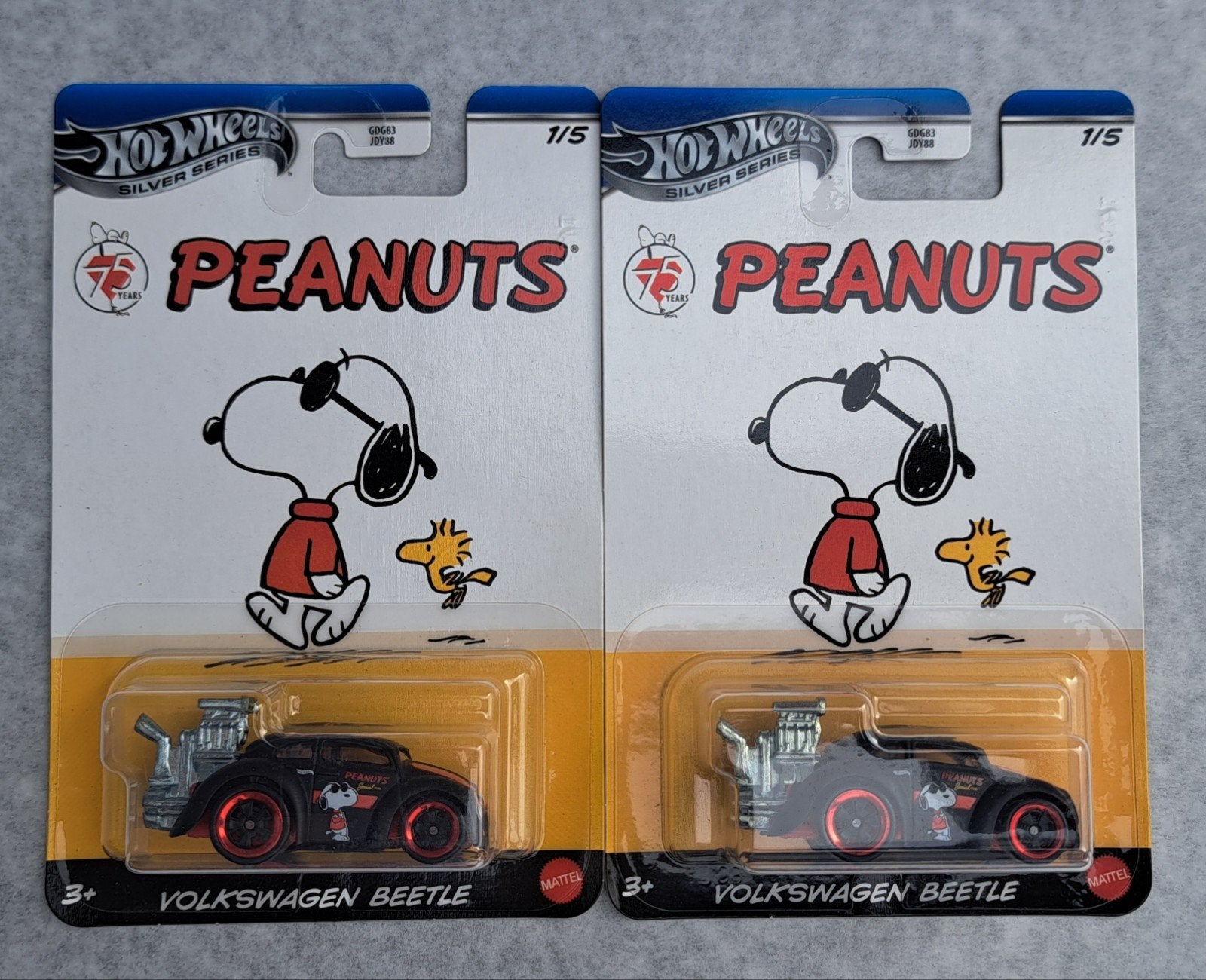 2x vw beetle Peanuts hotwheels, Enlèvement ou Envoi, Comme neuf, Voiture