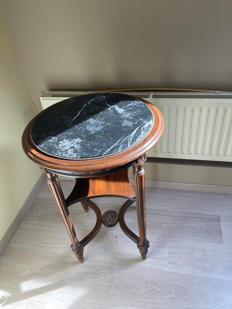 Guéridon ancien bois et marbre, Enlèvement