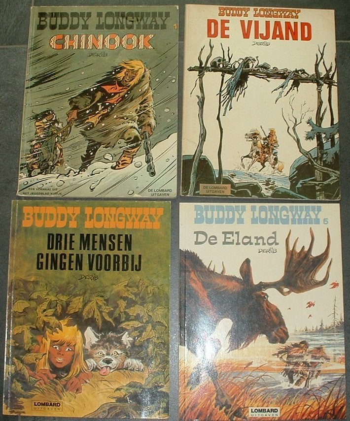 strips buddy longway lombard - helmond uitgave, Meerdere stripboeken, Ophalen of Verzenden, Derib.