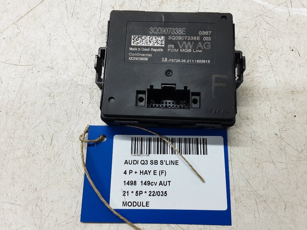 UNITE ELECTRONIQUE Audi Q3 Sportback (F3N) (3Q0907338E), Utilisé, Audi