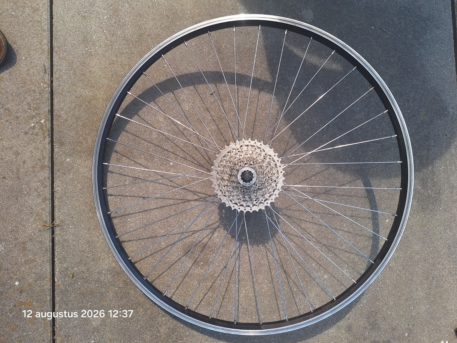fietswiel 28" + 9-speed cassette, Fietsen en Brommers, Ventura, Zo goed als nieuw, Aluminium, Stadsfiets