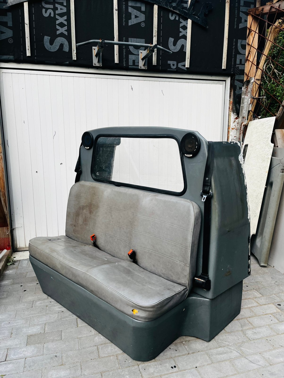 VW T4 dubbele cabinewand + achterbank, Ophalen