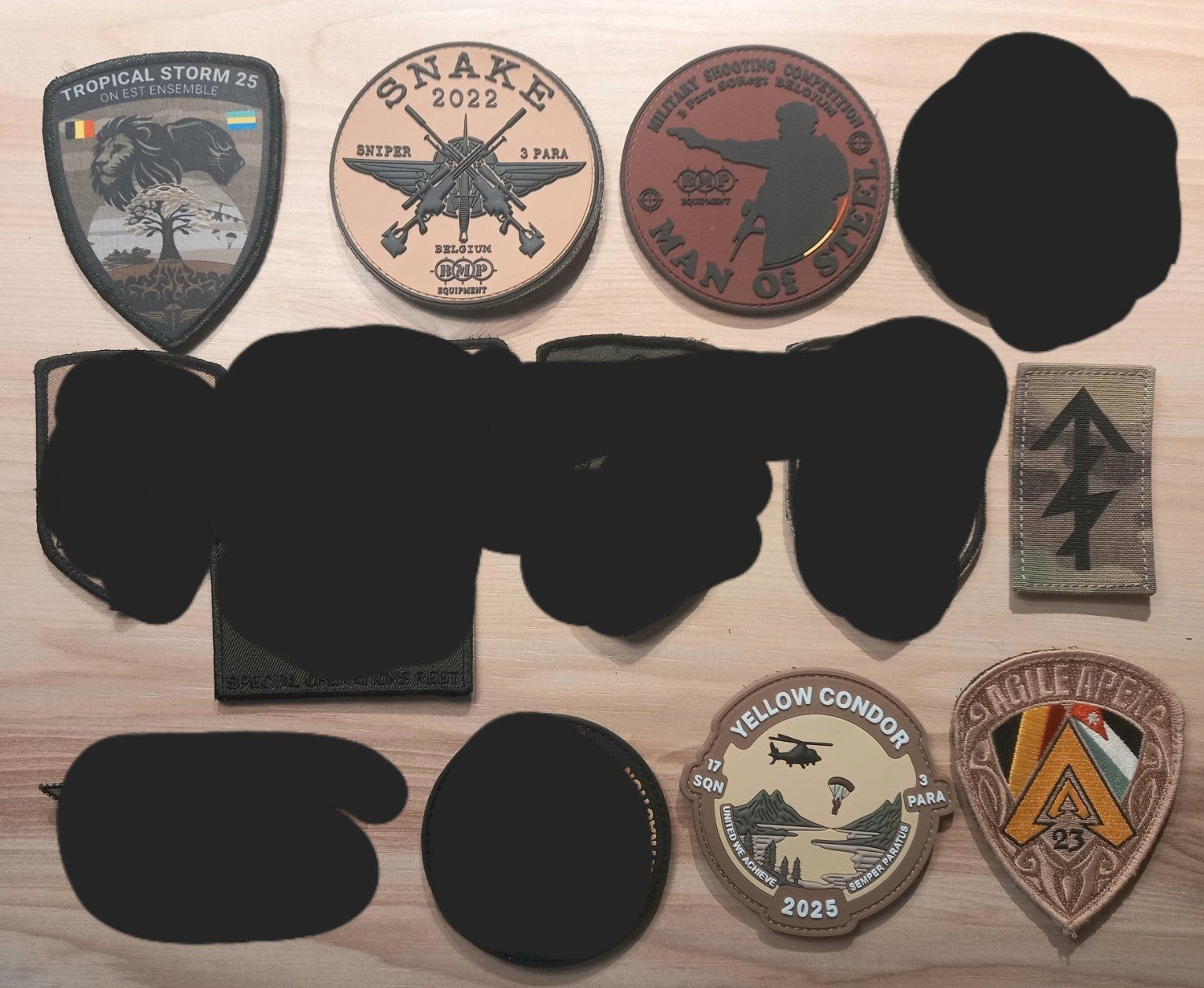 PATCHS ABL PARA-COMMANDO VELCRO, Envoi