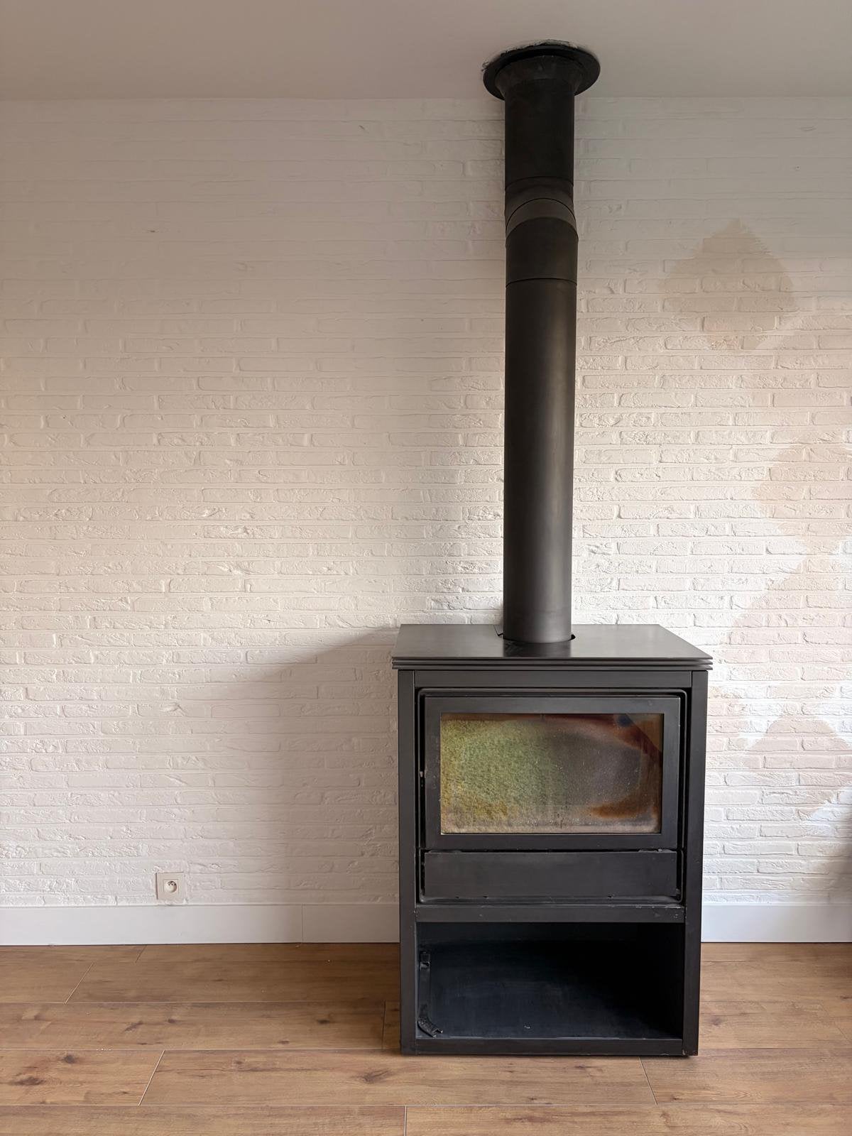 Hout kachel, Huis en Inrichting, Kachels, Ophalen, Gebruikt, Hout, Houtkachel