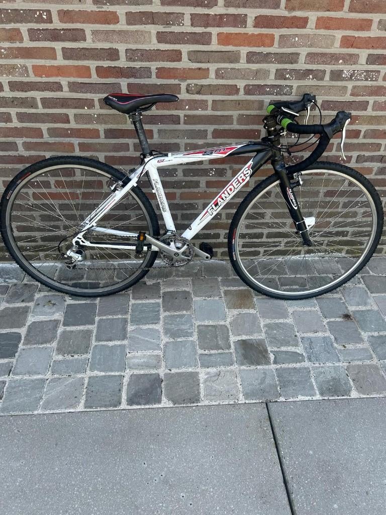 Cross fiets jongens 23" (Extra wielen met baanbanden), Fietsen en Brommers, 22 inch, Gebruikt, Velgrem, Versnellingen