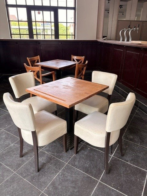 Stoel (horecastoel), Maison & Meubles, Chaises, Bois, Enlèvement, Blanc, Cinq, Six Chaises ou plus