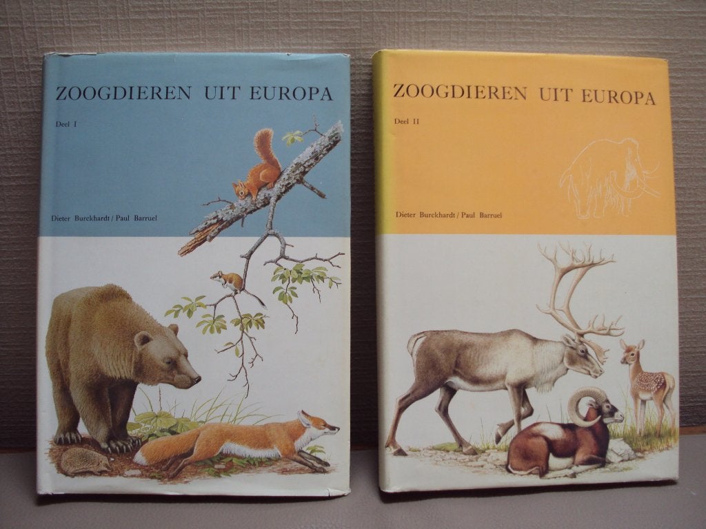 Zoogdieren uit Europa Deel 1 en 2. Uitgeverij Artis. 1972, Boeken, Prentenboeken en Plaatjesalbums, Ophalen of Verzenden