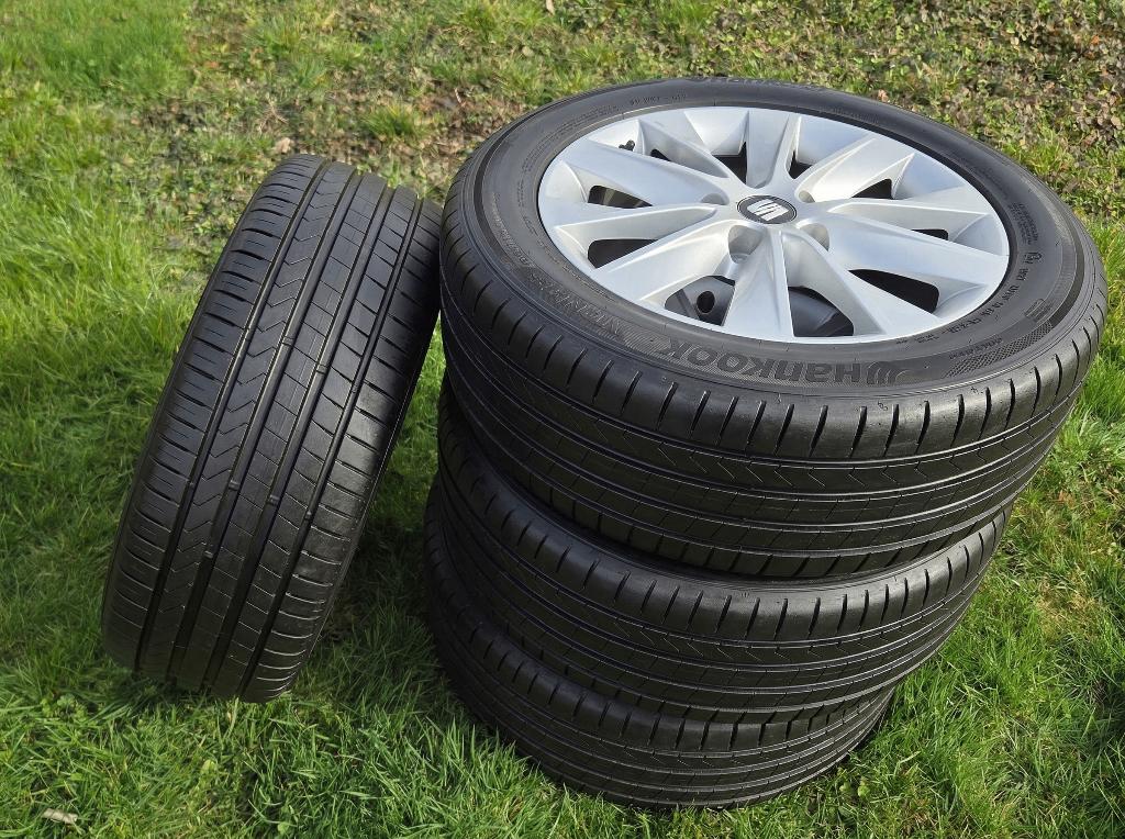 4 wielen 205/55R16 91V, Ophalen, Gebruikt, 16 inch, Banden en Velgen