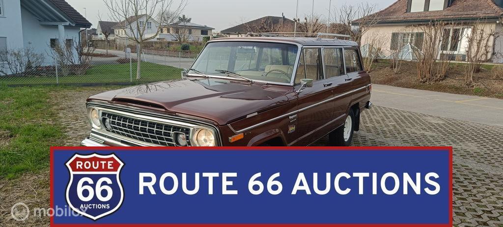 Jeep Wagoneer | 1976 | Route 66 Auctions, Autos, Oldtimers & Ancêtres, Jeep, Achat, Entreprise, Boîte manuelle