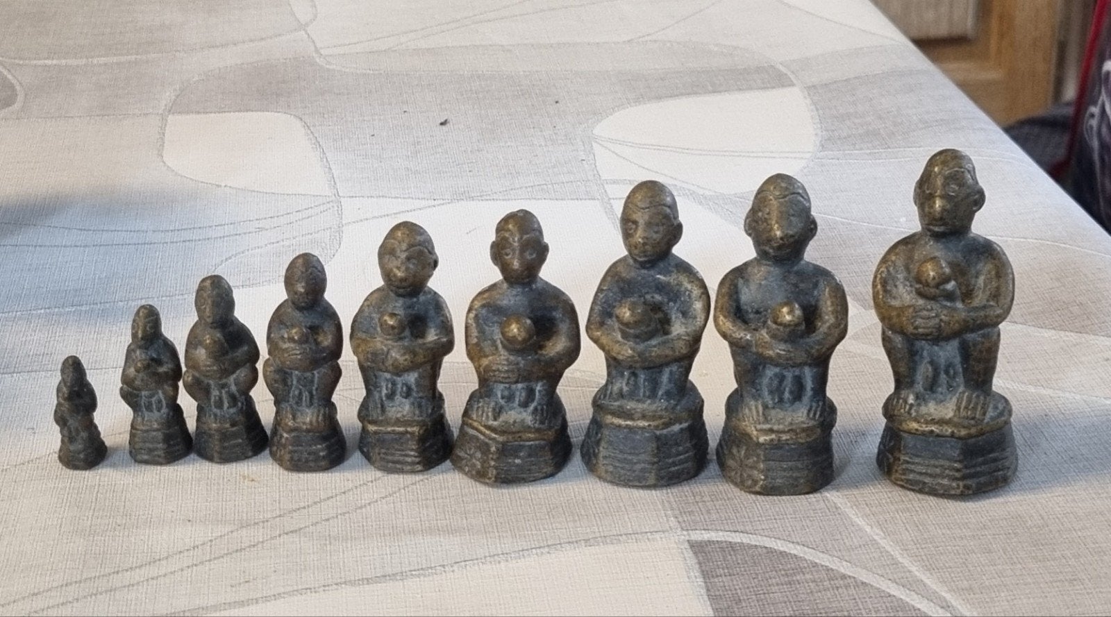 Opium gewichten brons, Antiek en Kunst, Kunst | Beelden en Houtsnijwerken, Ophalen of Verzenden, Brons, Beeld