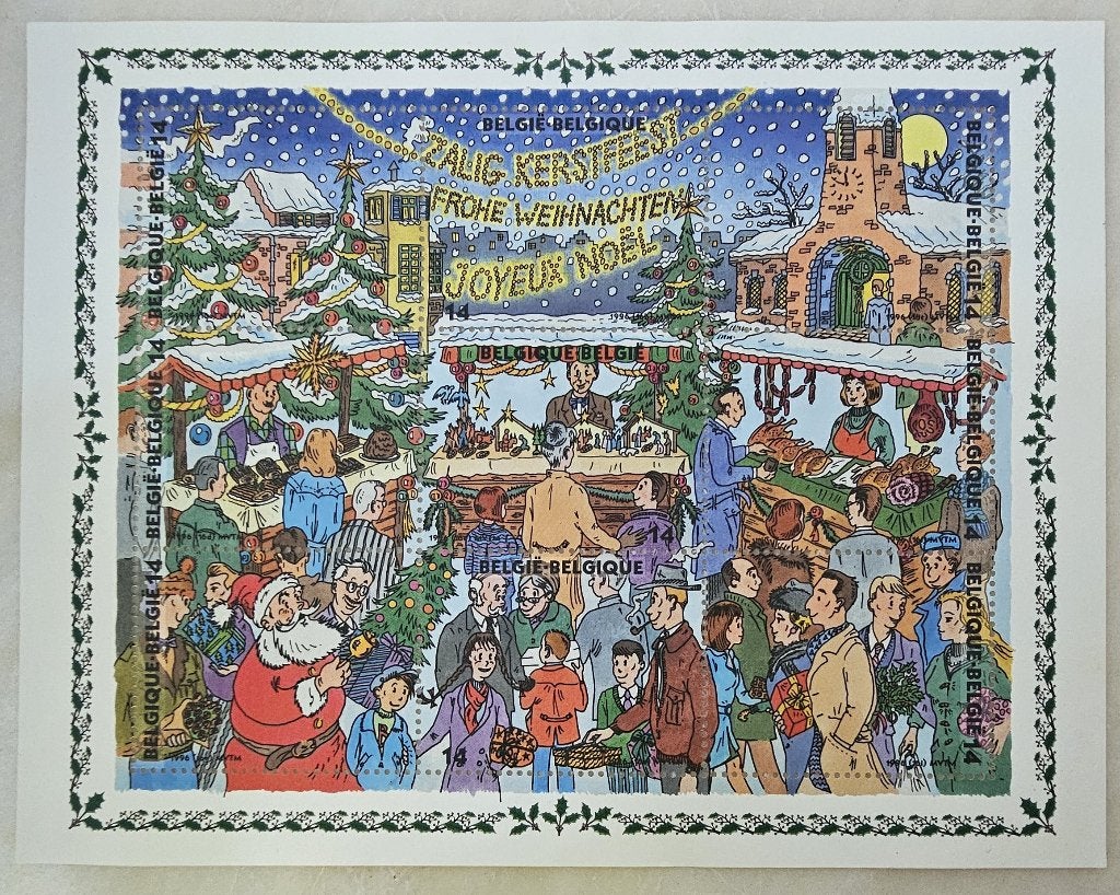 Feuillet de timbres Noël Belgique 1996 - neuf, Timbres & Monnaies, Sans timbre, Non oblitéré, Enlèvement, Timbre-poste