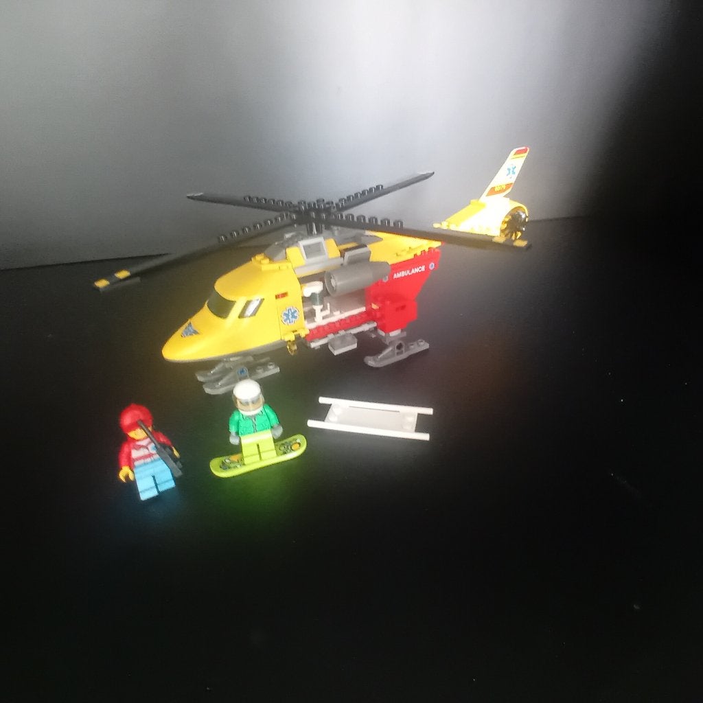 Ensemble d'hélicoptères de secours Lego, City, Lego, Enlèvement, Utilisé