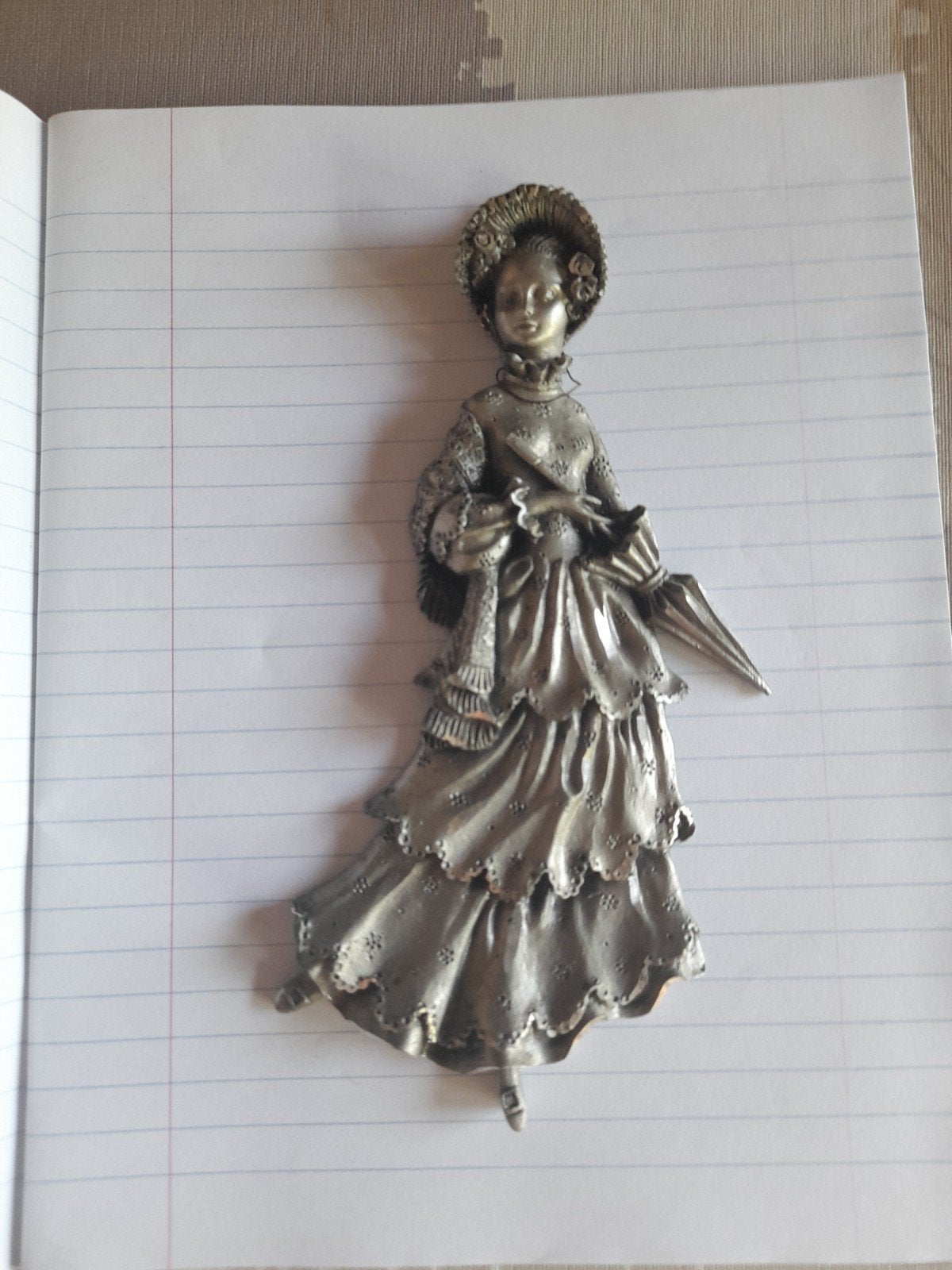 Dame met parasol, Antiek en Kunst, Ophalen of Verzenden