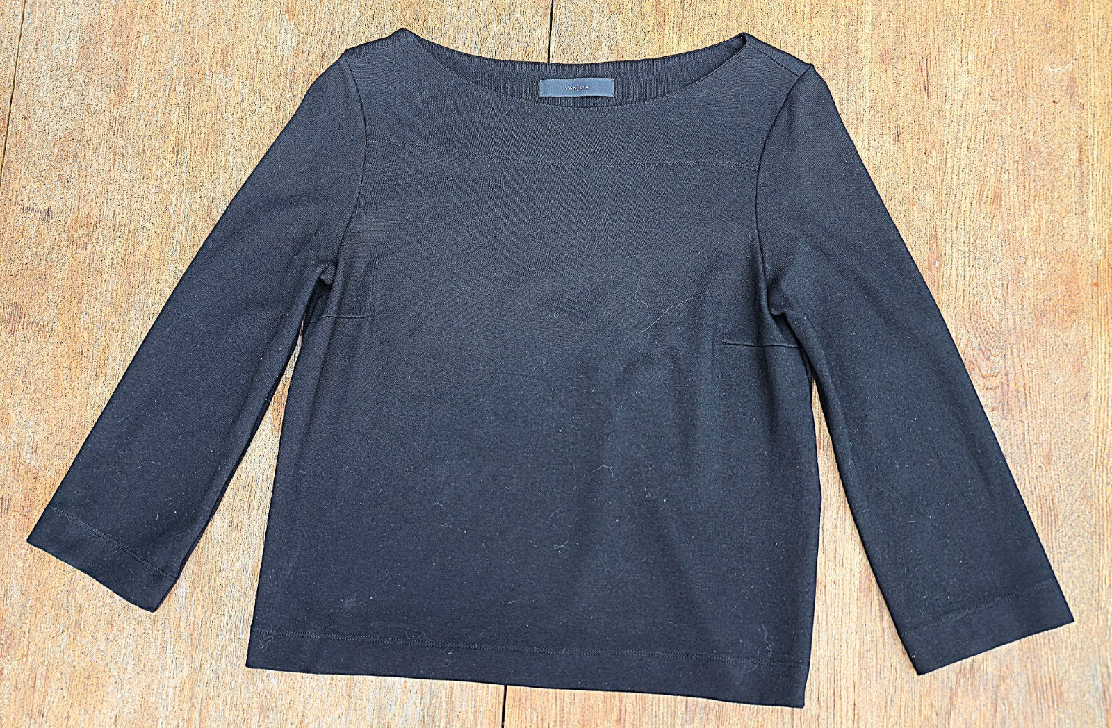 Elegante Zwarte Vanilia Top - Maat S (Oksel 42cm), Kleding | Dames, Vanilia, Zwart, Ophalen of Verzenden, Zo goed als nieuw
