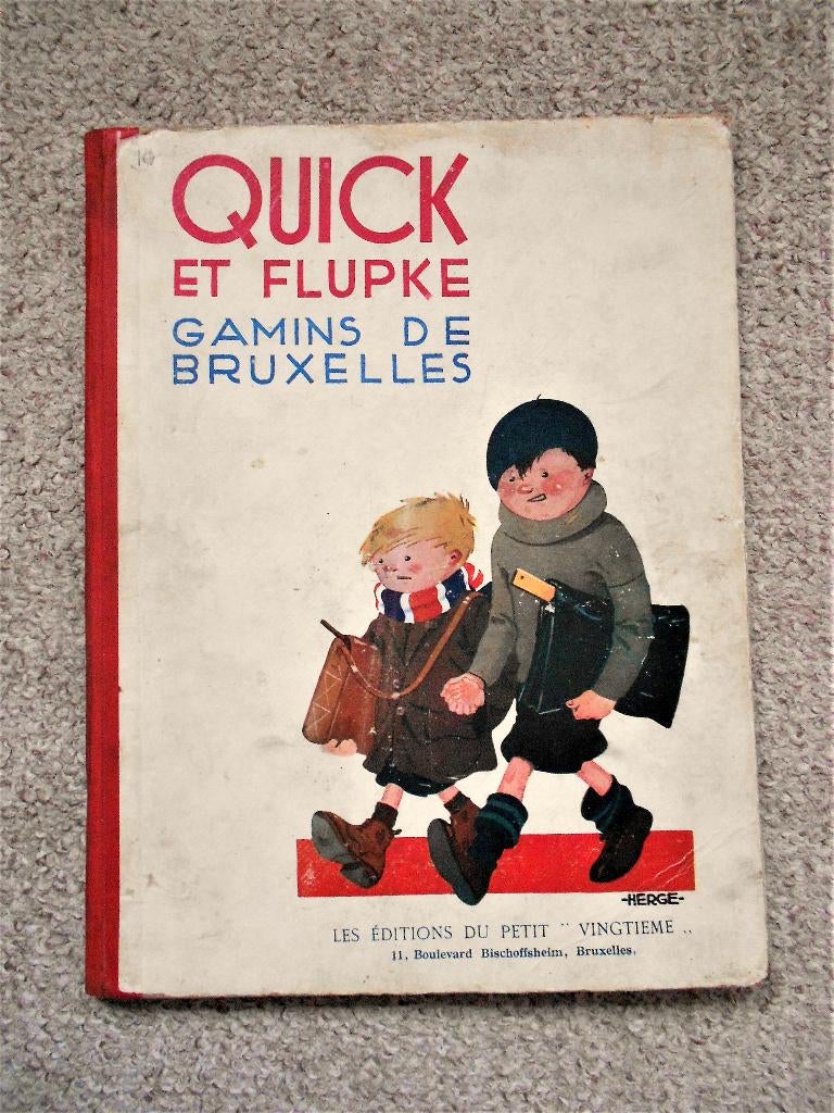 Quick et Flupke Gamins de Bruxelles - P2 - 1ère édition 1930, Livres, BD, Enlèvement ou Envoi, Une BD, Utilisé, Herge