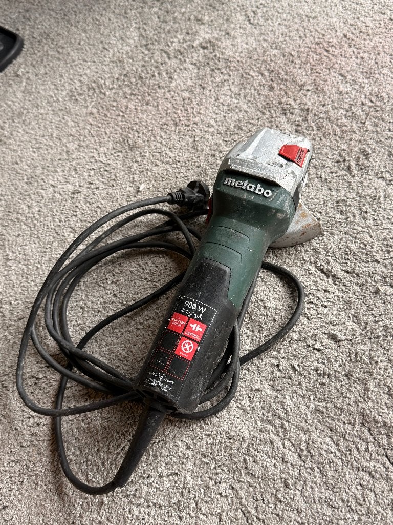 Metabo W 9-125 Quick haakse slijper 900W 125mm, Doe-het-zelf en Bouw, Ophalen of Verzenden, Gebruikt, 700 tot 1000 watt, Haakse handslijpmachine