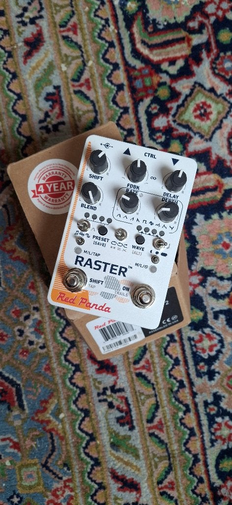Pedale d'effet Red Panda Raster V2, Enlèvement ou Envoi, Utilisé, Delay ou Écho