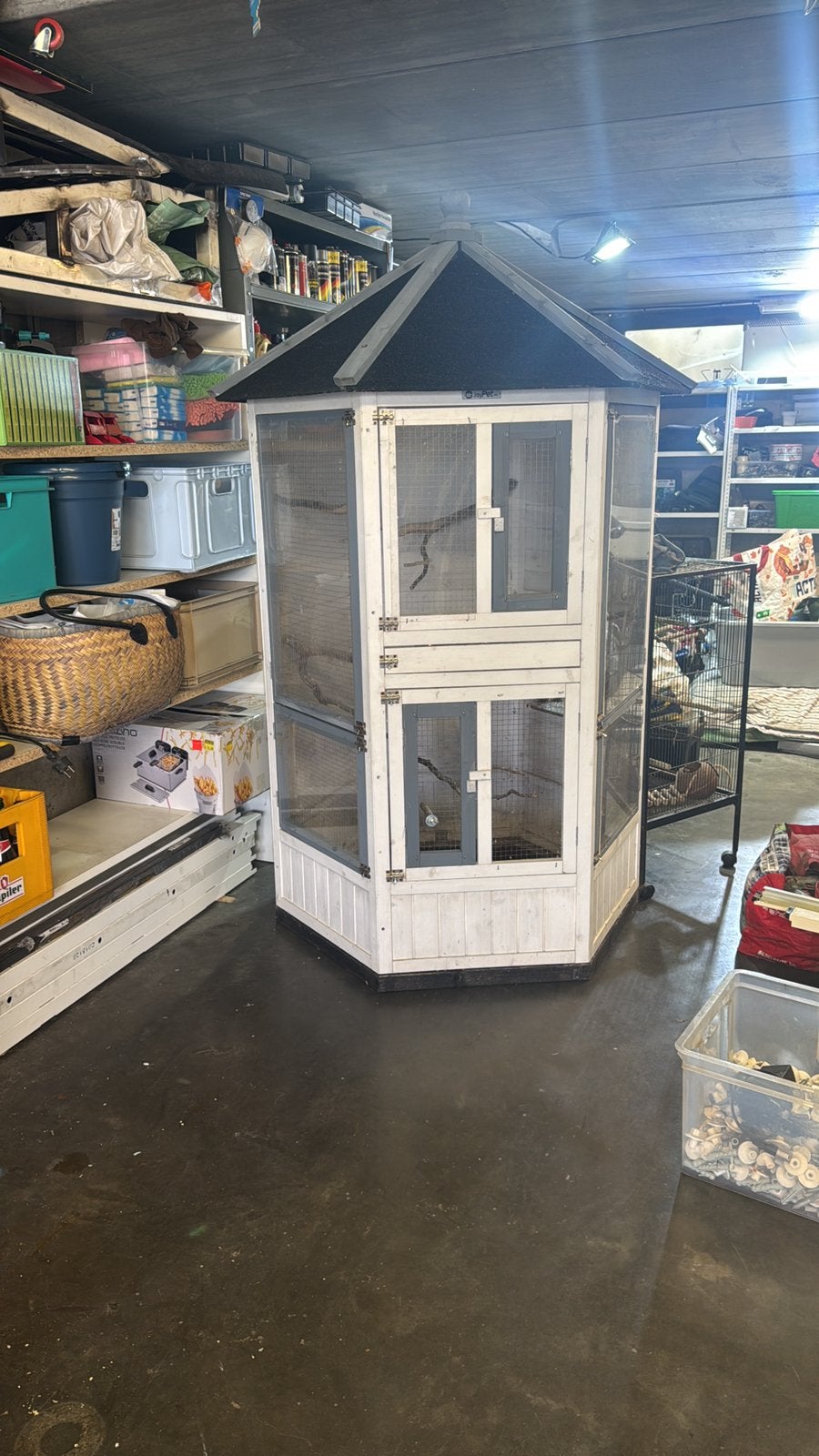 Te koop voliere, Enlèvement, Utilisé, Bois, Volière