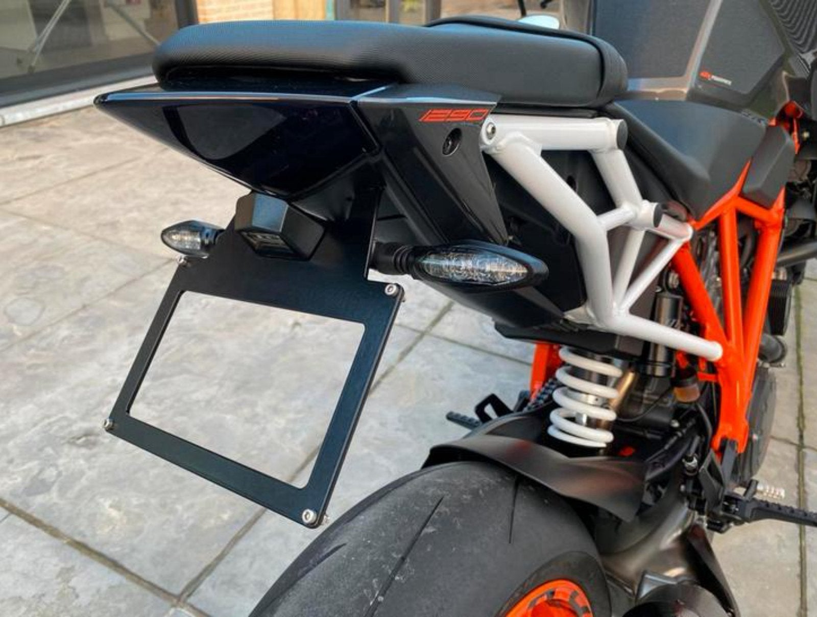 Support de plaque d'immatriculation court KTM 1290Réclairage, Motos, Enlèvement ou Envoi, Comme neuf