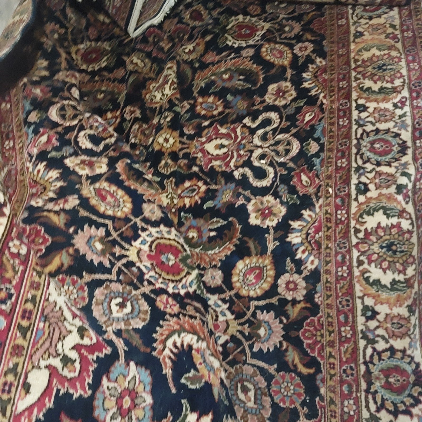 Grand tapis en laine, Huis en Inrichting, Ophalen, Gebruikt