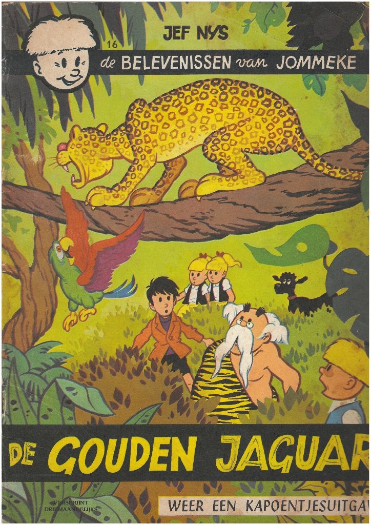 Jommeke - kapoentjesuitgave - De Gouden Jaguar - nr. 16, Enlèvement ou Envoi, Une BD, Jef Nys., Utilisé