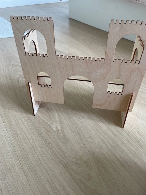 Brikkon kasteel voor Lego, Kinderen en Baby's, Speelgoed | Houten speelgoed, Ophalen, Zo goed als nieuw, Overige typen