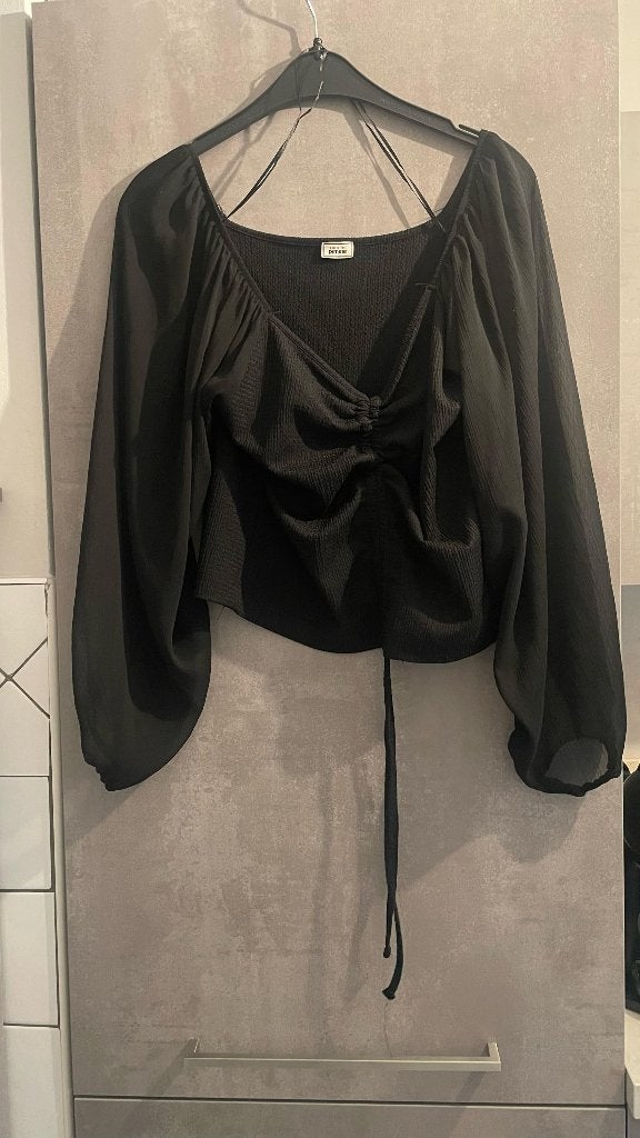 BLOUSE  neuf manches longues en voile noir PIMKIE L, Pimkie, Enlèvement ou Envoi, Neuf, Noir