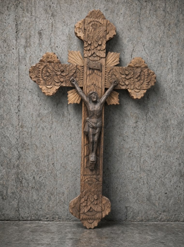 crucifix ancien, Enlèvement ou Envoi