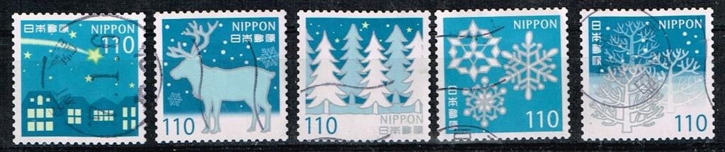 Postzegels uit Japan - K 5741 - groetzegels winter, Postzegels en Munten, Verzenden, Gestempeld, Oost-Azië
