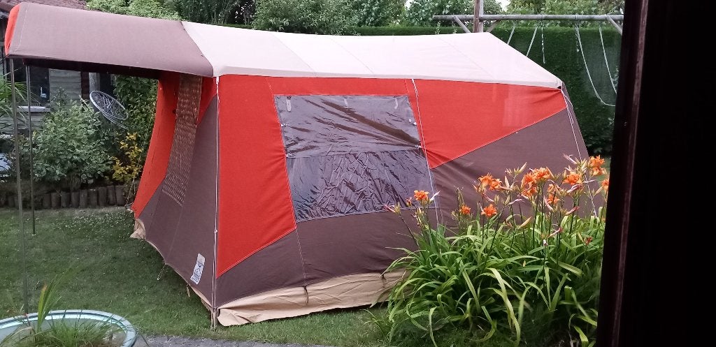 Tent in katoen, Ophalen