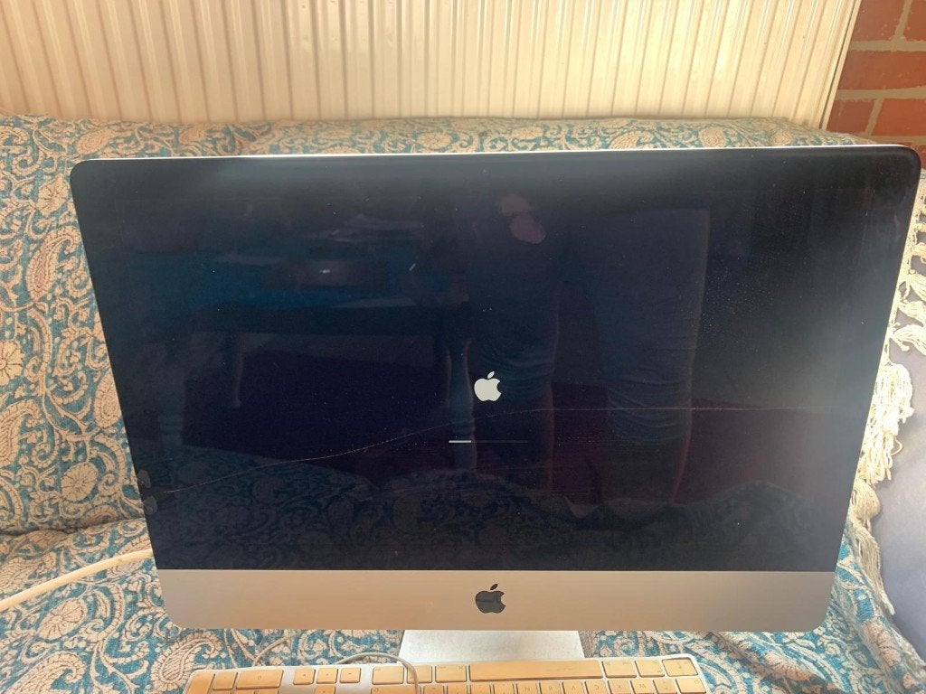 iMac 21.5" (Mid-2017) –  Werkend, gebarsten scherm, Computers en Software, Gebruikt, 64 GB, IMac, Ophalen of Verzenden