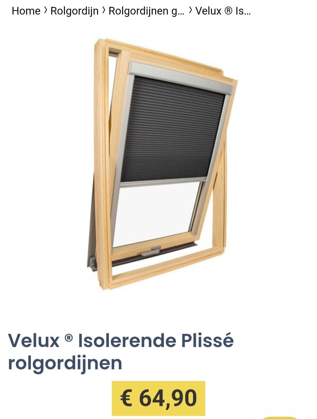 2x verduisterende rolgordijnen voor Velux GGL UK04, Ophalen, Gebruikt, Dakraam