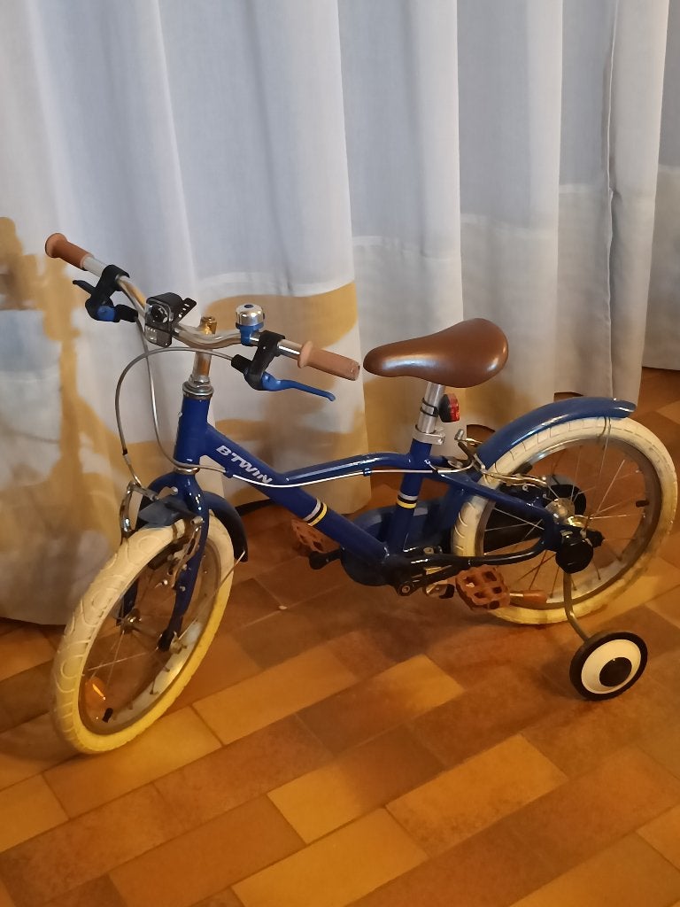 Kinderfiets, Ophalen, Zijwieltjes, Velgrem, B-twin decathlon