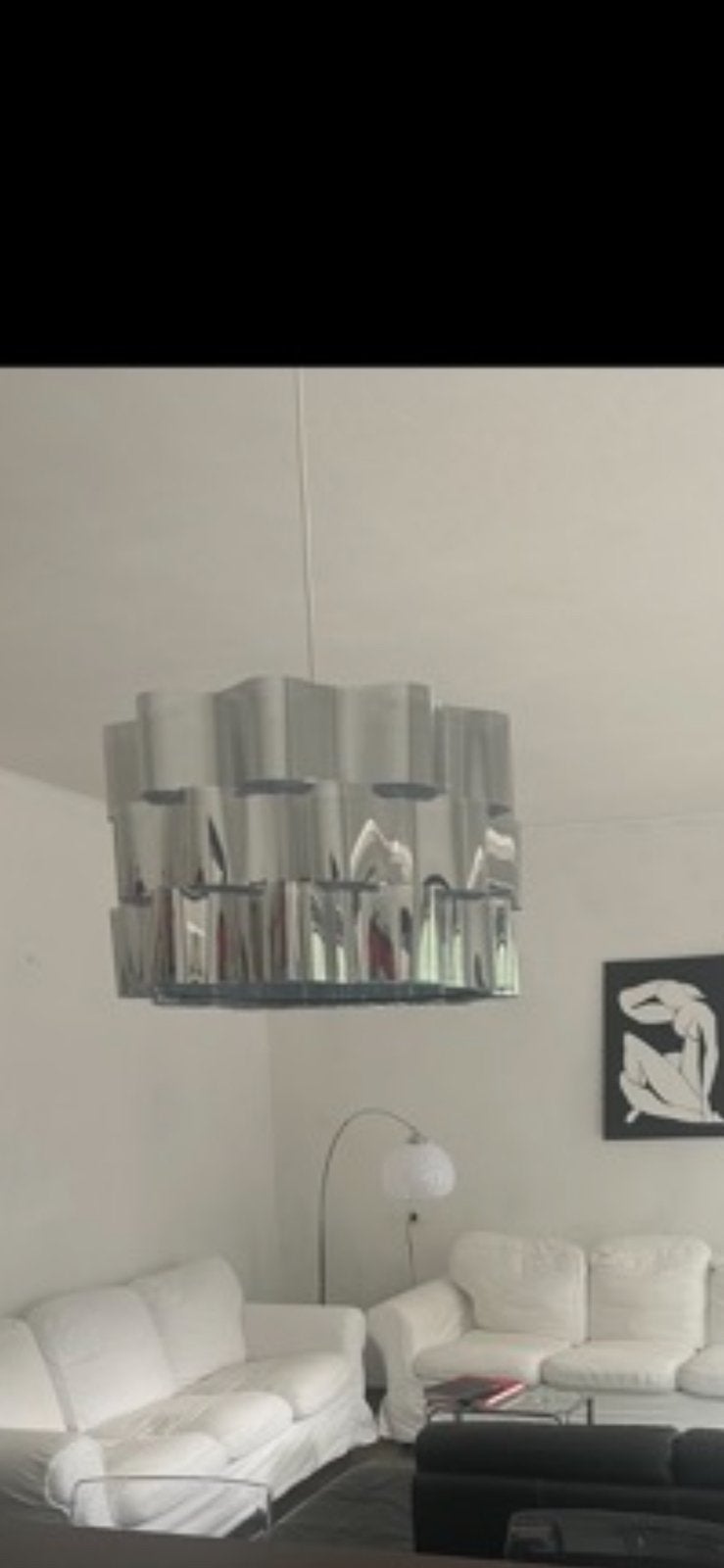 Lampe pendante Ikea Chrome design, Maison & Meubles, Lampes | Suspensions, Enlèvement, Comme neuf