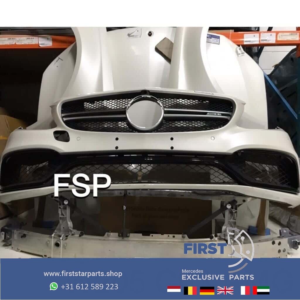 C205 C63 AMG Voorkop delen plaatwerk parelmoer wit Front Mer, Utilisé, -, Avant, -