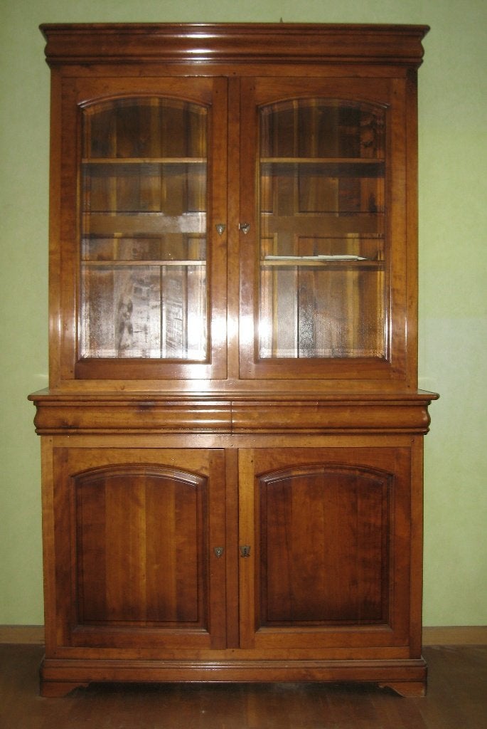 Bibliothèque en fruitier - vitrine Louis Philippe, Maison & Meubles, Avec tiroir(s), 25 à 50 cm, Comme neuf, 100 à 150 cm