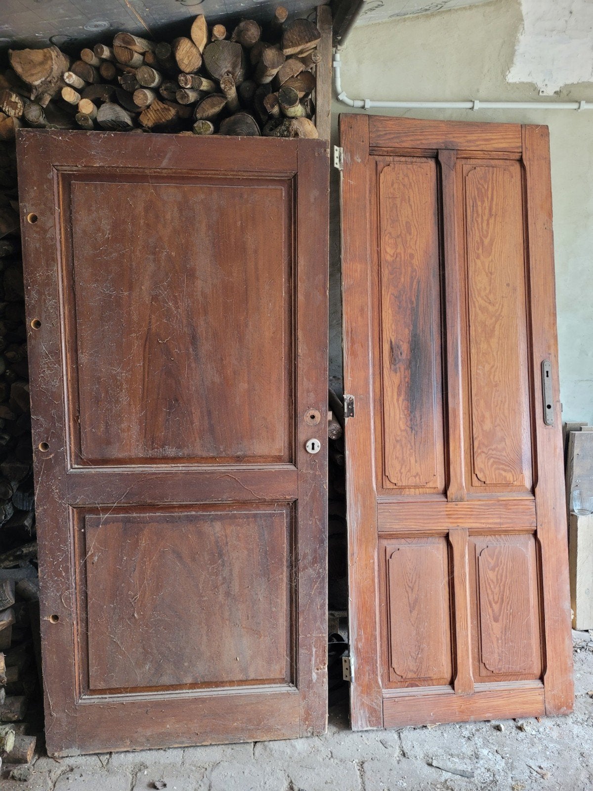 vieilles portes, Ophalen, Gebruikt, Hout, Binnendeur