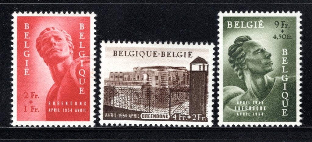 943/945 MNH 1954 - Inauguration du monument à Breendonk, Envoi, Non oblitéré, Neuf