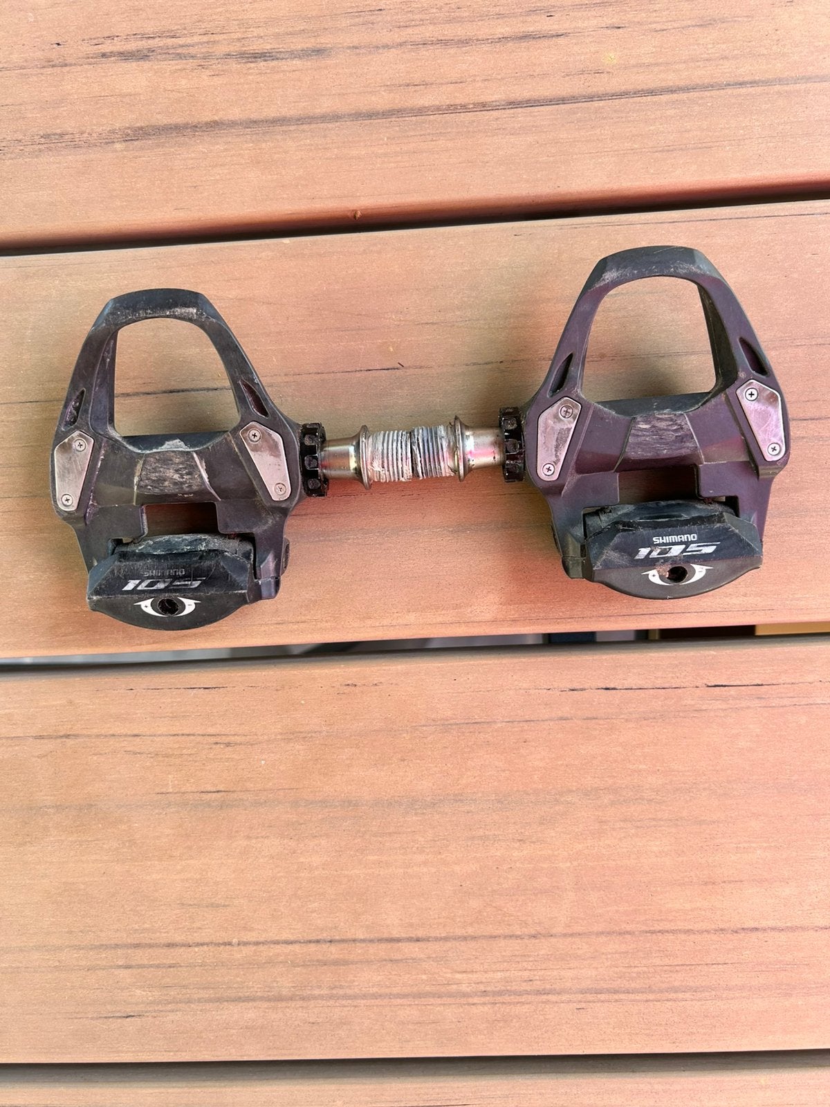 SHIMANO 105 pedalen, Ophalen of Verzenden, Gebruikt