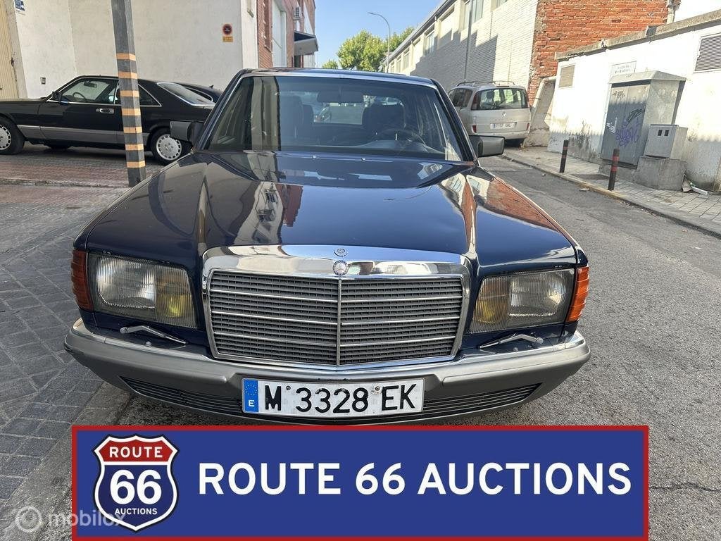 Mercedes-Benz 380 SE | 1981 | Route 66 Auctions, Auto's, Zwart, Mercedes-Benz, Bedrijf, Handgeschakeld