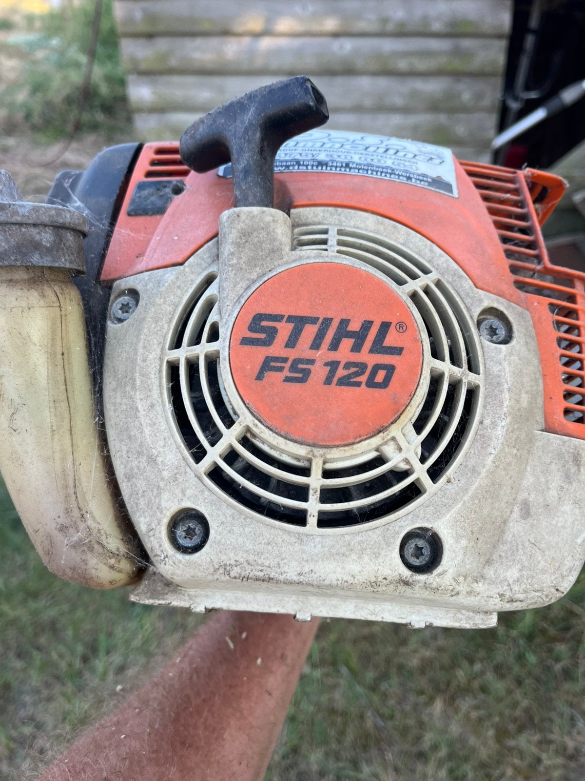 Bosmaaier Stihl FS120, Jardin & Terrasse, Débroussailleuses, Enlèvement, Utilisé, 10 à 30 cm, Essence