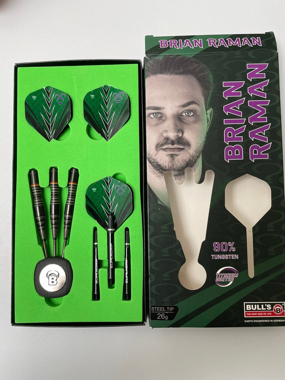 Brian Raman darts 26gr, Sport en Fitness, Darts, Ophalen of Verzenden, Gebruikt, Pijlen