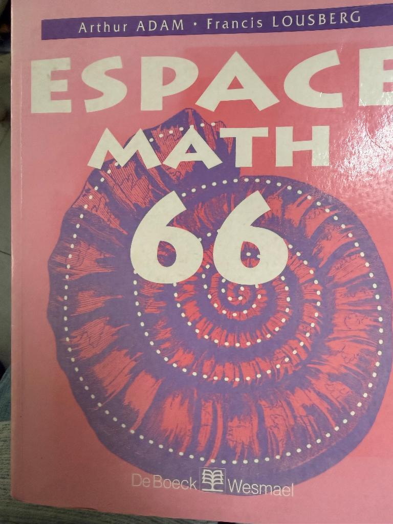 Espace math 66, Arthur Adam, Francis Lousberg, Livres, Envoi