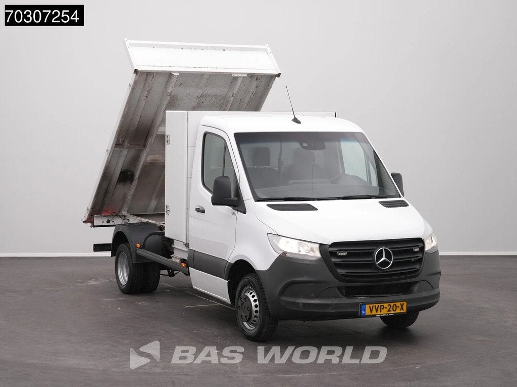 Mercedes Sprinter 515 CDI Kipper met Kist Dubbellucht 3,5t T, Auto's, Start-stop-systeem, Stof, Gebruikt, 4 cilinders