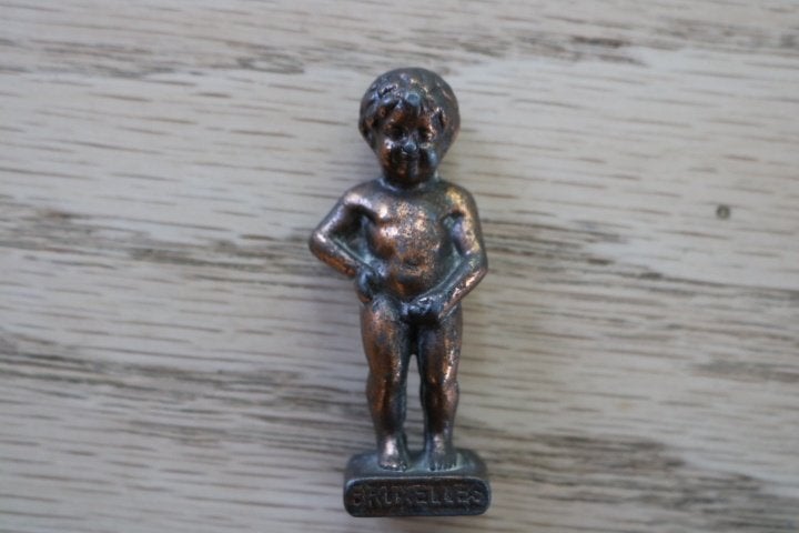 bronzen Manneken Pis, Ophalen of Verzenden, Gebruikt, Overige typen