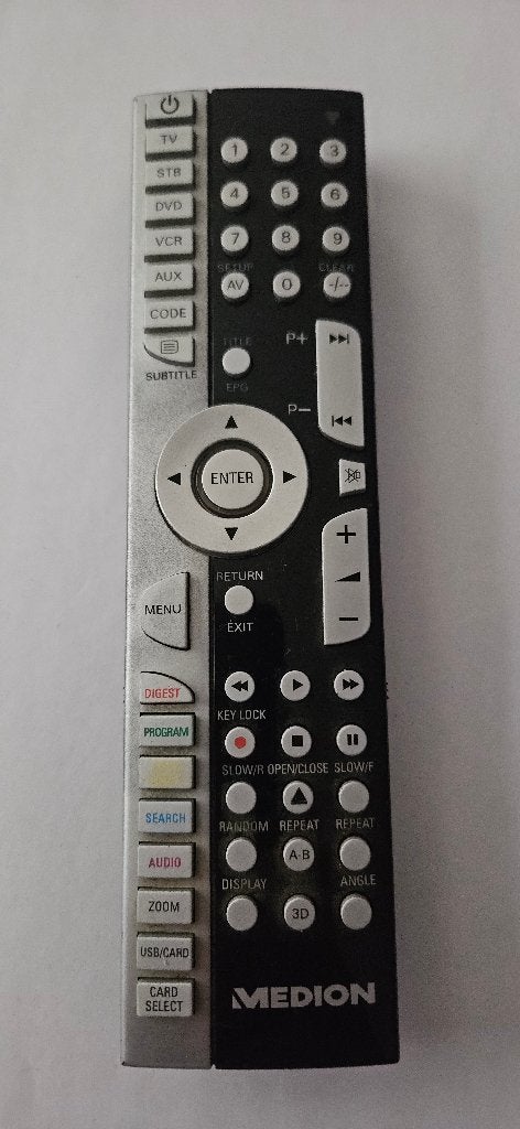 telecommande Medion universel, TV, Hi-fi & Vidéo, Télécommandes, Enlèvement, Utilisé, Universel, Récepteur ou Amplificateur